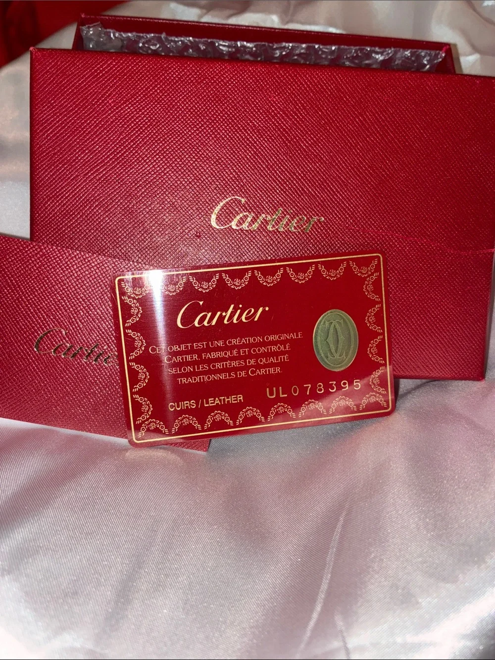 Cartier Red Leather Card Holder